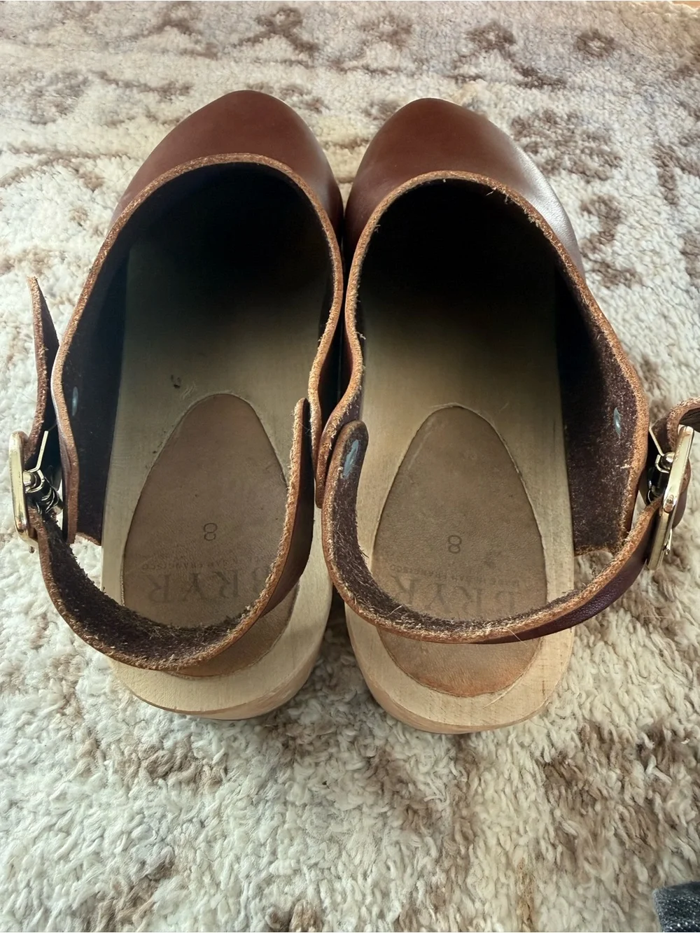 Bryr Ellie Worker Clog - size 8 - Sienna